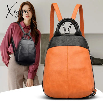 Xajzpa - Genuine Leather Backpack Fashion Luxury Women’s Bag Designer High Quality Female